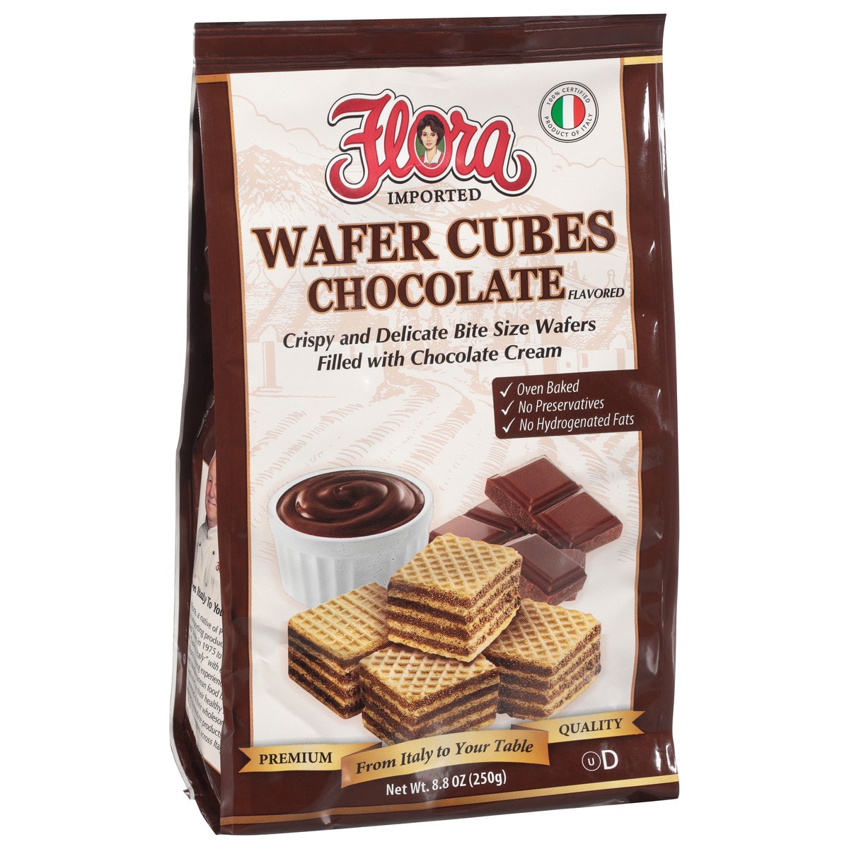 slide 6 of 9, Flora Chocolate Wafer Cubes 8.8 oz, 8.8 oz