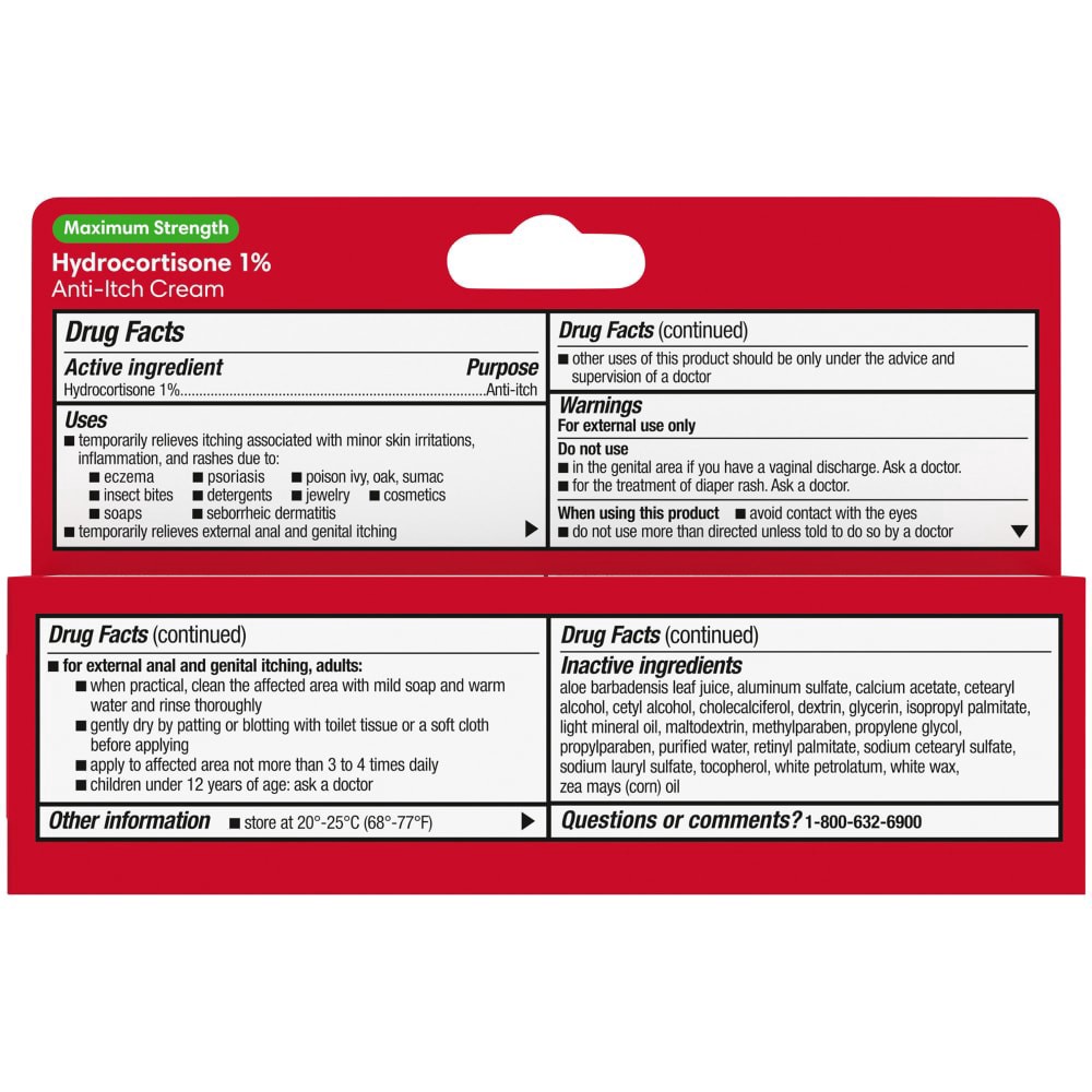 slide 6 of 6, Kroger Maximum Strength Hydrocortisone Anti-Itch Cream, 1 oz
