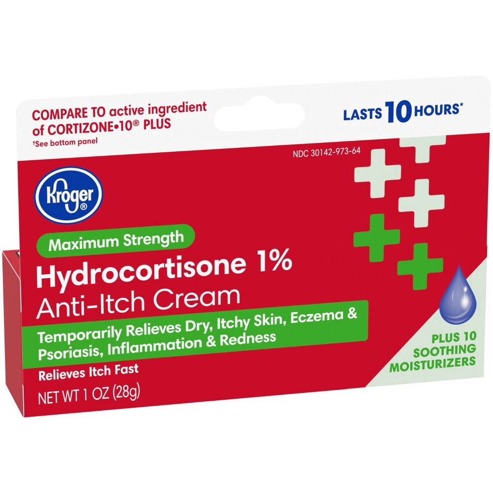 slide 2 of 6, Kroger Maximum Strength Hydrocortisone Anti-Itch Cream, 1 oz
