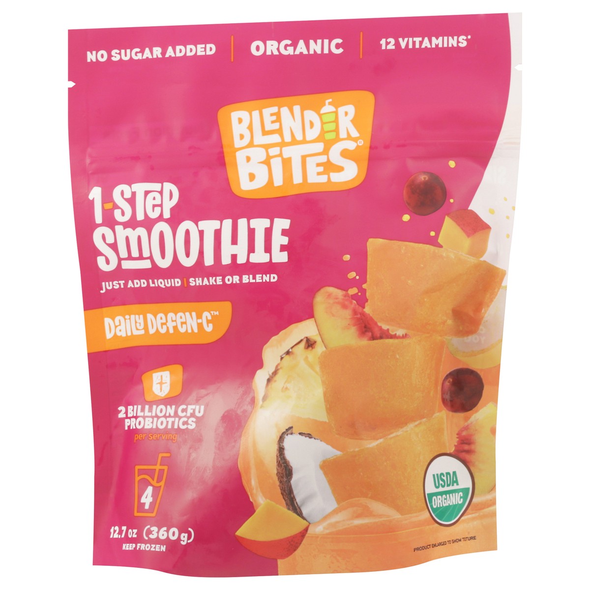slide 3 of 4, Blender Bites Oganic Daily Defen-C 1-Step Smoothie 12.7 oz, 12.7 oz