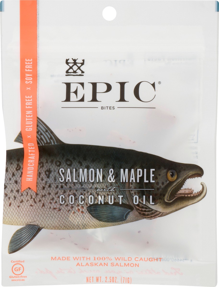 slide 9 of 12, Epic with Coconut Oil Salmon & Maple Bites 2.5 oz, 2.5 oz