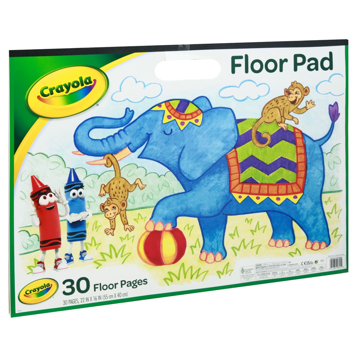 slide 2 of 9, Crayola Floor Pad 30 ea, 30 ct