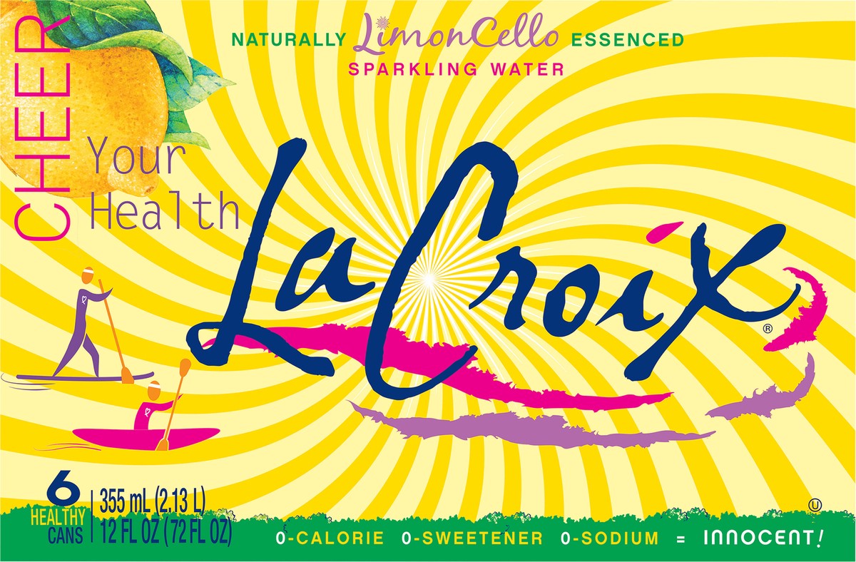 slide 9 of 11, La Croix (Core) 6 Pack- LimonCello 12 Oz, 6 ct