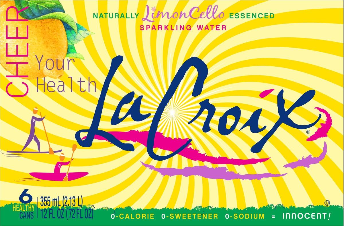 slide 10 of 11, La Croix (Core) 6 Pack- LimonCello 12 Oz, 6 ct