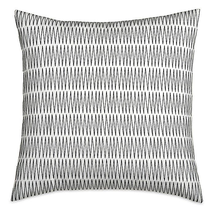 slide 1 of 1, DKNY City Pleat Zig Zag Square Throw Pillow - Ivory, 1 ct