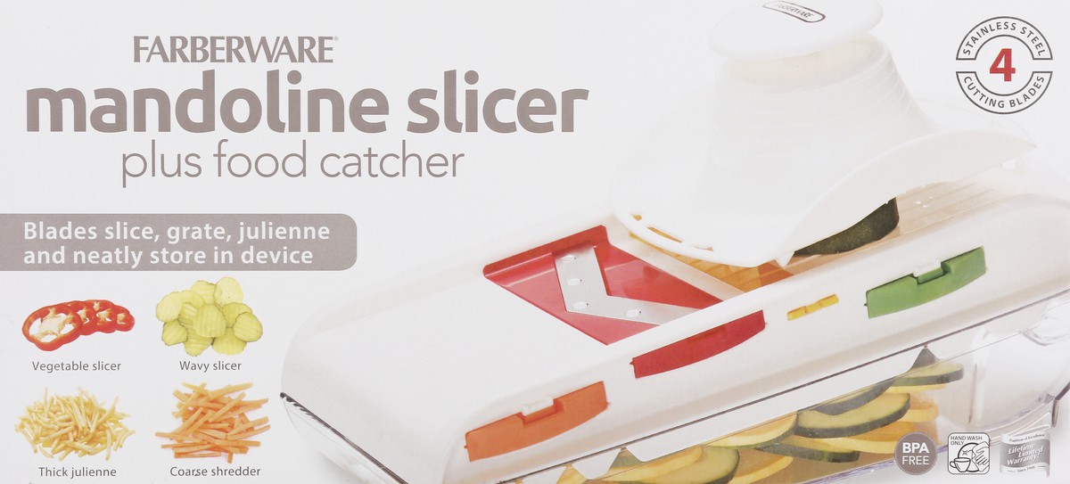 slide 2 of 11, Farberware Mandoline Slicer Plus Food Catcher 1 ea, 1 ct