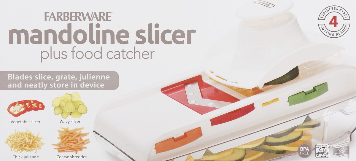 slide 1 of 11, Farberware Mandoline Slicer Plus Food Catcher 1 ea, 1 ct