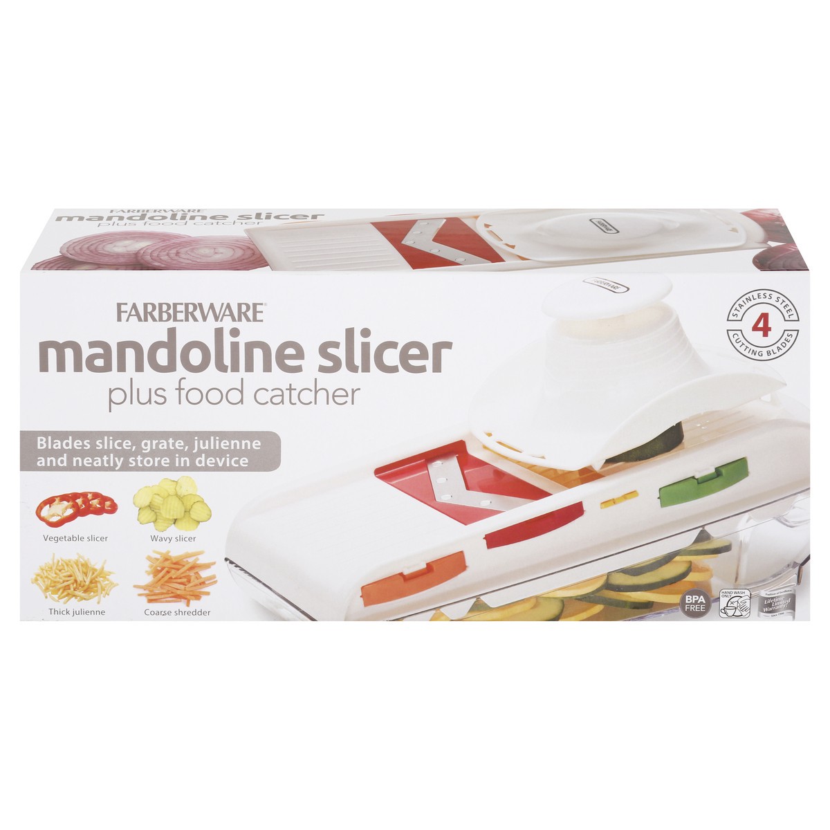slide 1 of 11, Farberware Mandoline Slicer Plus Food Catcher 1 ea, 1 ct