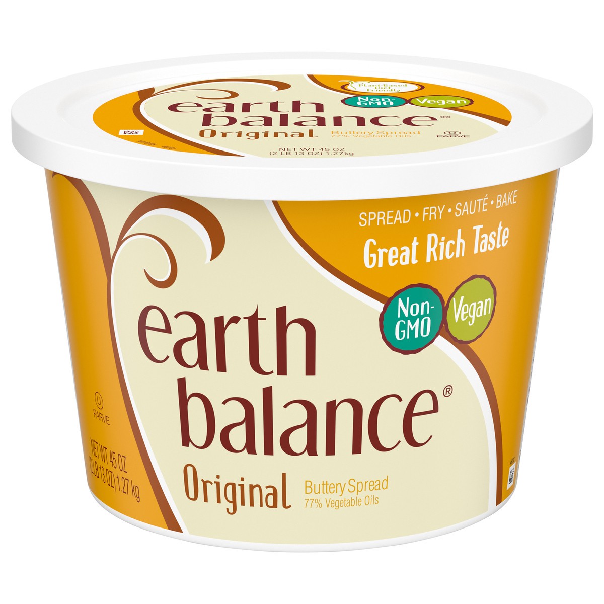 slide 1 of 5, Earth Balance Organic Whipped Buttery Spread, 45 oz., 45 oz