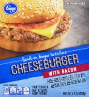 slide 1 of 1, Kroger Cheeseburger With Bacon, 4.9 oz