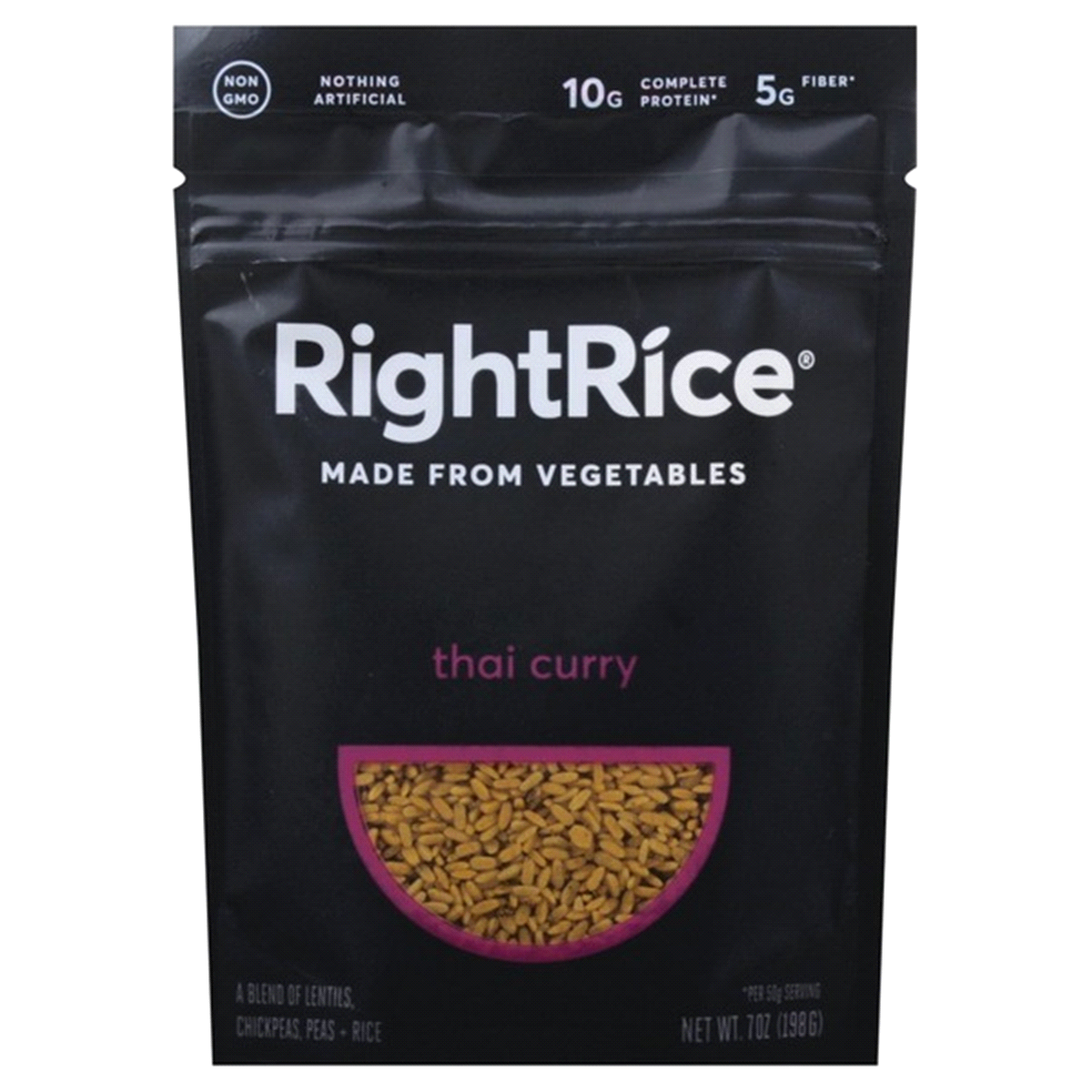 slide 1 of 1, RightRice Thai Curry Rice, 7 oz