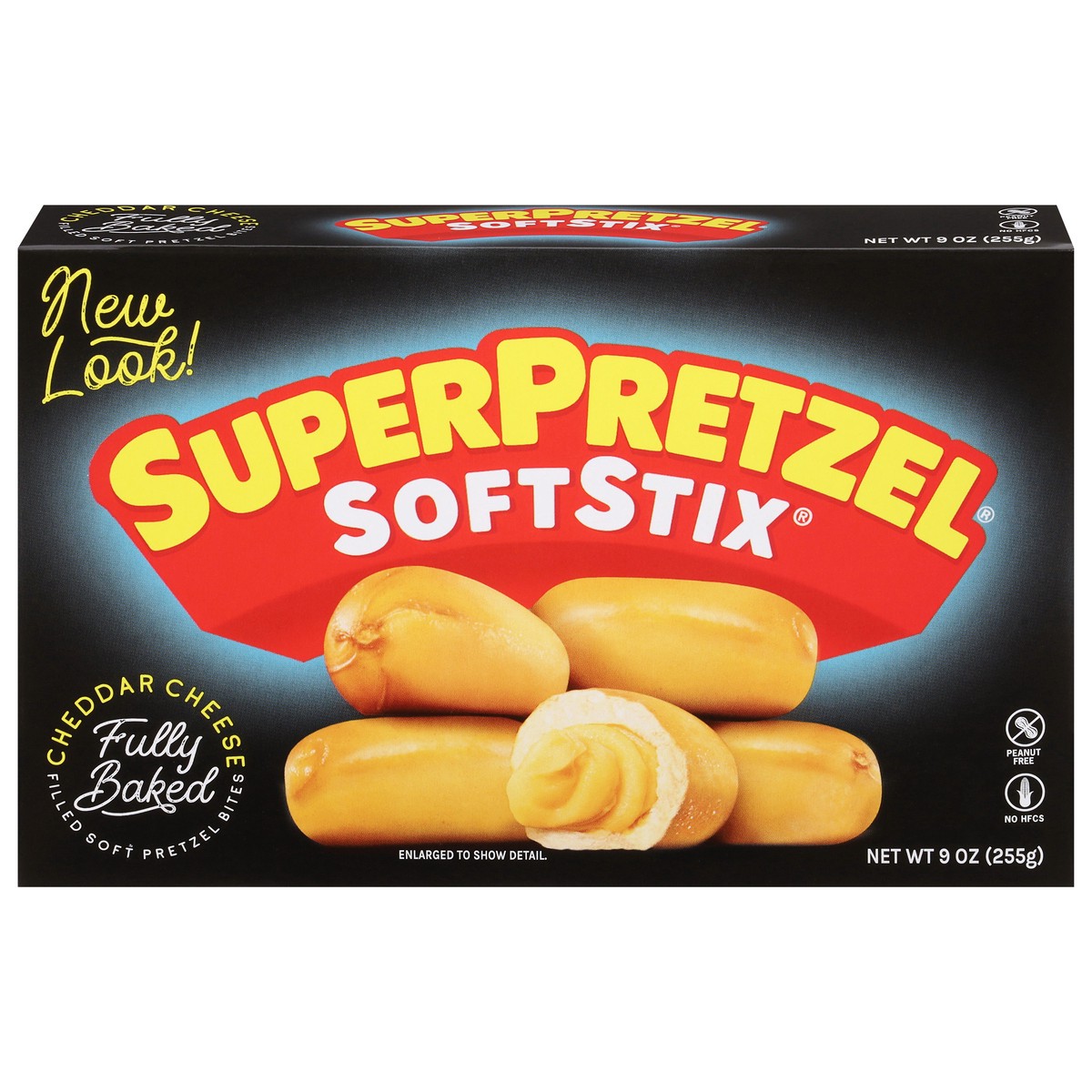 slide 1 of 9, SuperPretzel SoftStix Cheddar Cheese Pretzel Bites 9 oz, 9 oz