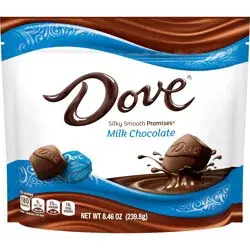 DOVE PROMISES Milk Chocolate Candy Individually Wrapped, 8.46 oz Bag