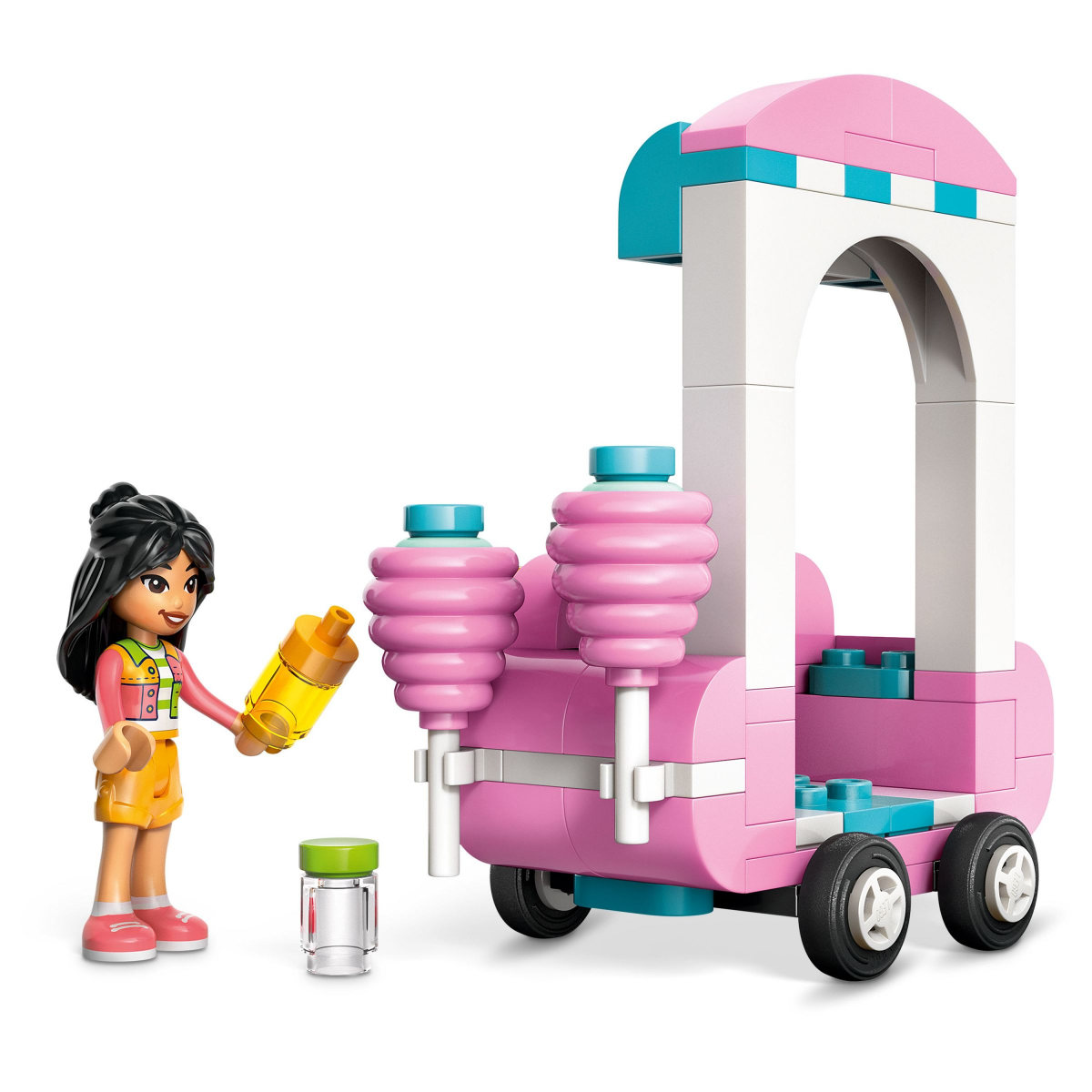 slide 17 of 21, LEGO Friends Cotton Candy Stand and Scooter Building Toy 42643, 1 ct