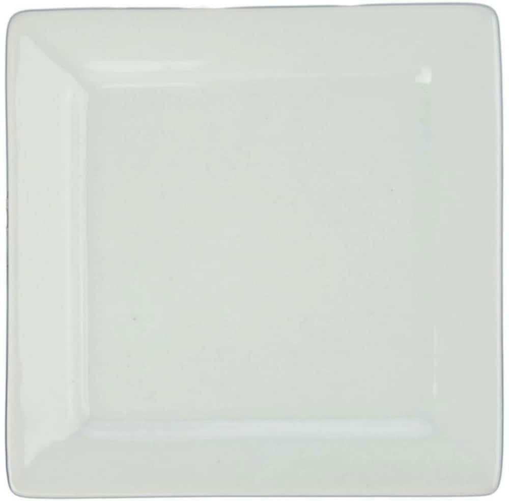 slide 1 of 1, BIA Cordon Bleu Square Rim Plate - 5-Inch - White, 5 in