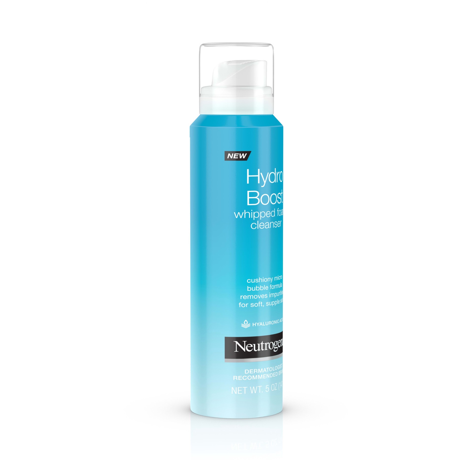 slide 3 of 5, Neutrogena Hydro Boost Hydrating Whipped Foam Facial Cleanser, Oil Free and Hypoallergenic, 5 oz, 5 oz