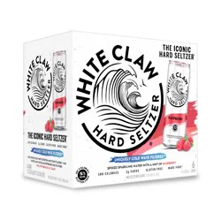 White Claw 6 Pack Spiked Raspberry Hard Seltzer 6 ea