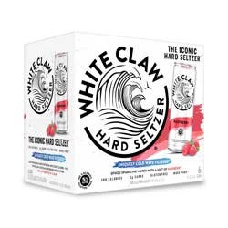 White Claw 6 Pack Spiked Raspberry Hard Seltzer 6 ea