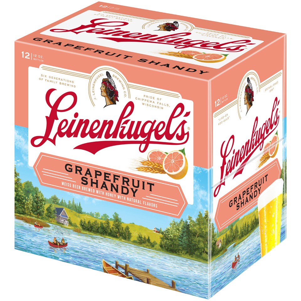 slide 3 of 6, Leinenkugel's Grapefruit Shandy Bottles, 12 ct; 12 oz