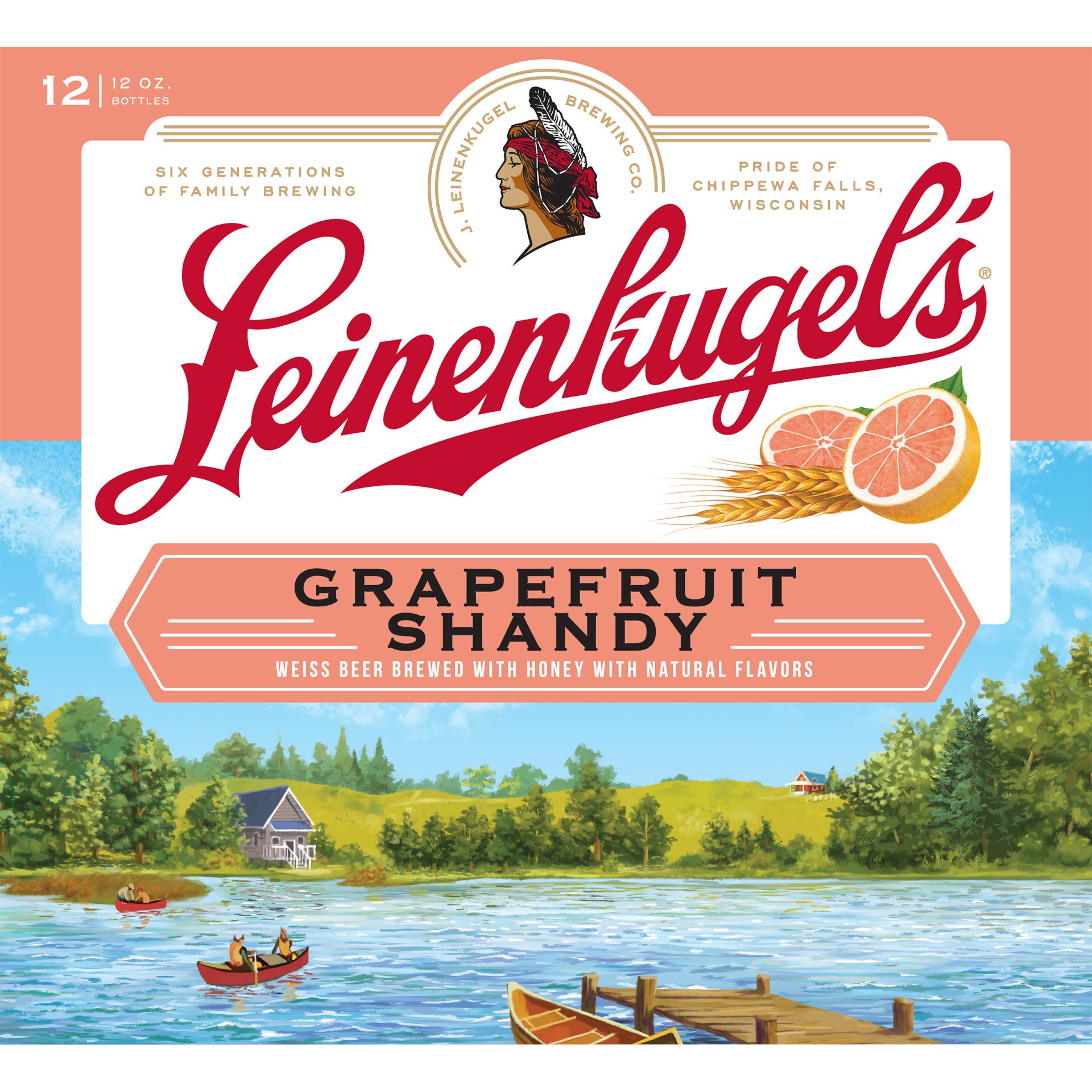 slide 6 of 6, Leinenkugel's Grapefruit Shandy Bottles, 12 ct; 12 oz