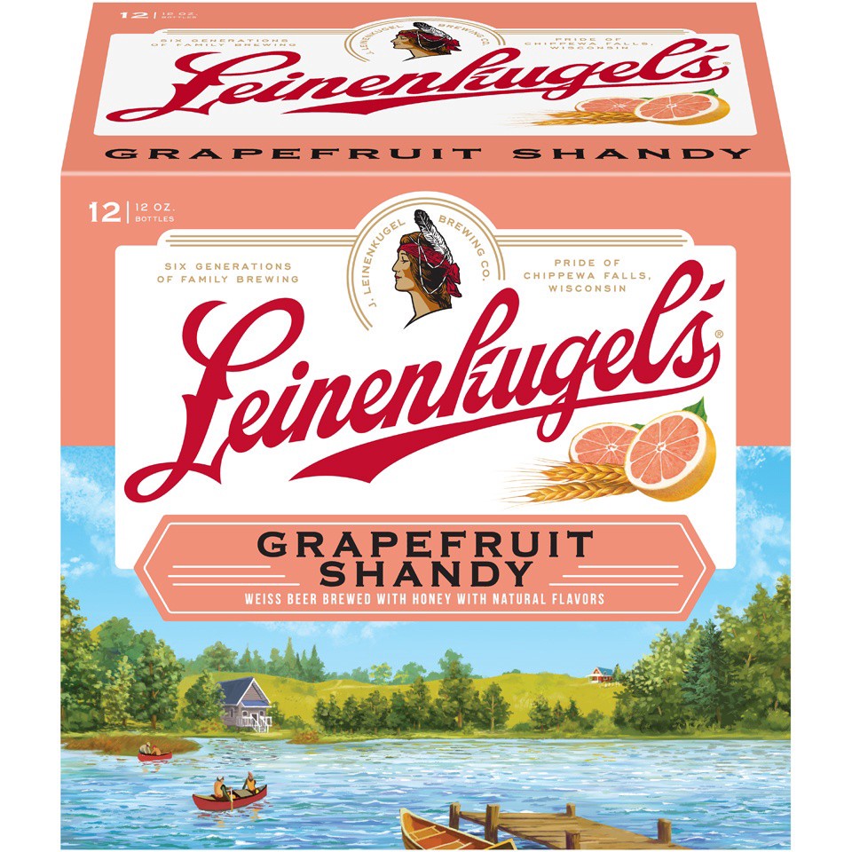 slide 1 of 6, Leinenkugel's Grapefruit Shandy Bottles, 12 ct; 12 oz