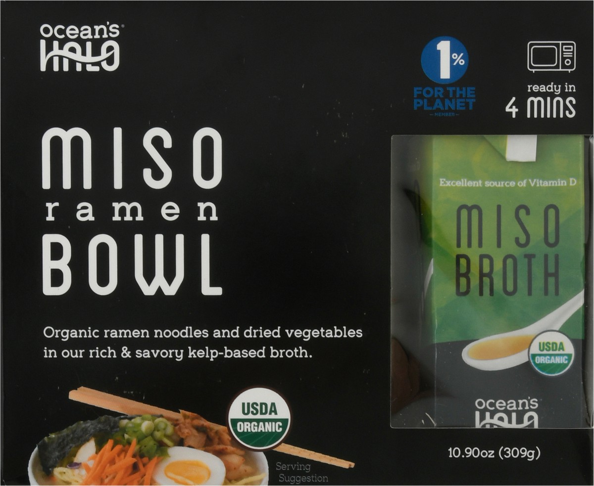 slide 7 of 13, Ocean's Halo Oceans Halo Miso Ramen Noodle Bowls, 10.75 oz