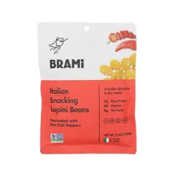 Brami Hot Chili Pepper Italian Snacking Lupini Beans