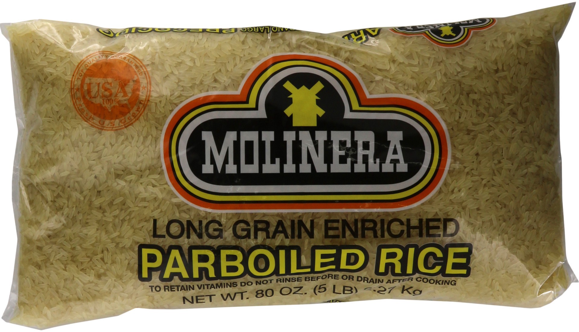 slide 1 of 1, Molinera Parboiled Rice - 5 lb, 5 lb