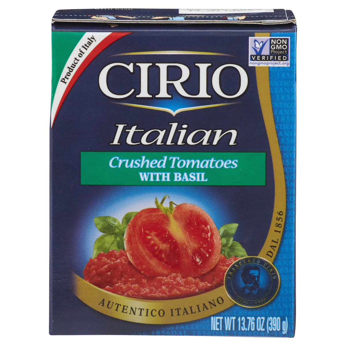 slide 1 of 1, Cirio Italian Crushed Tomatoes with Basil, 13.76 oz