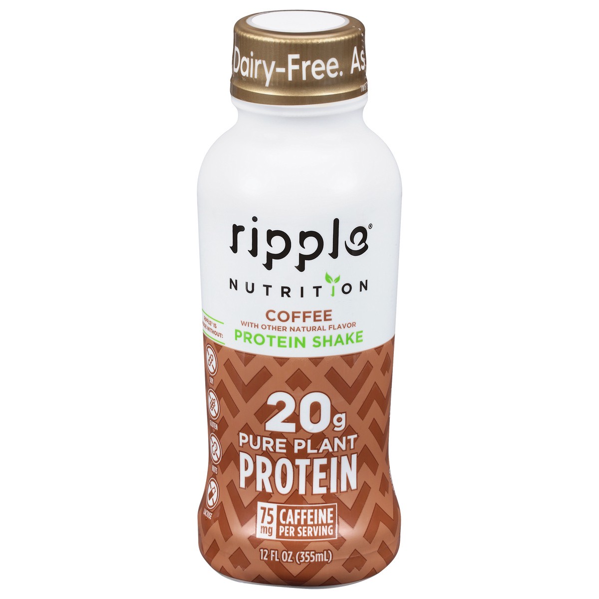 slide 1 of 9, Ripple Coffee Protein Shake, 12 oz