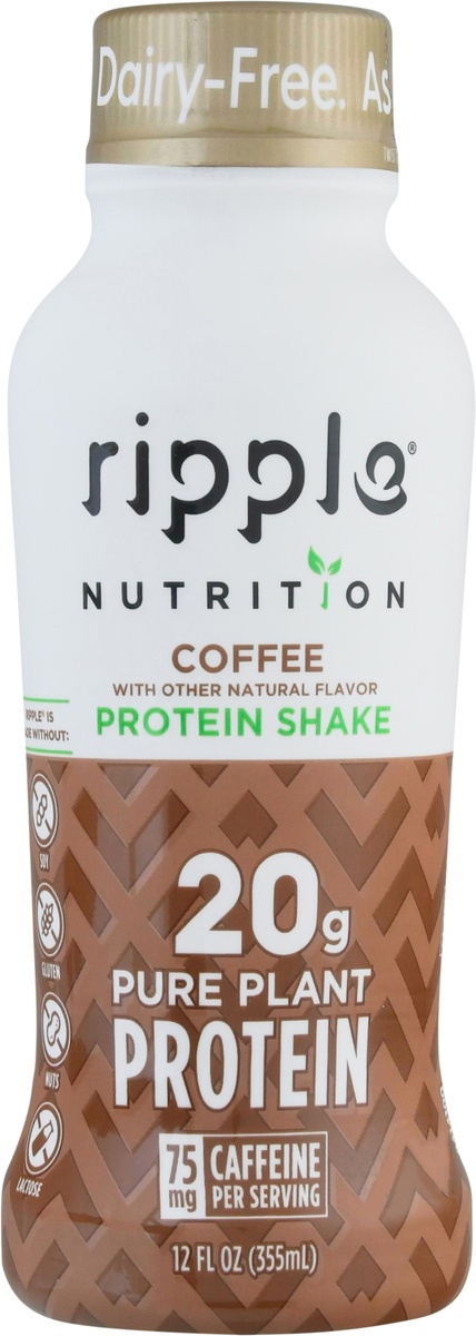slide 9 of 11, Ripple Coffee Protein Shake, 12 oz