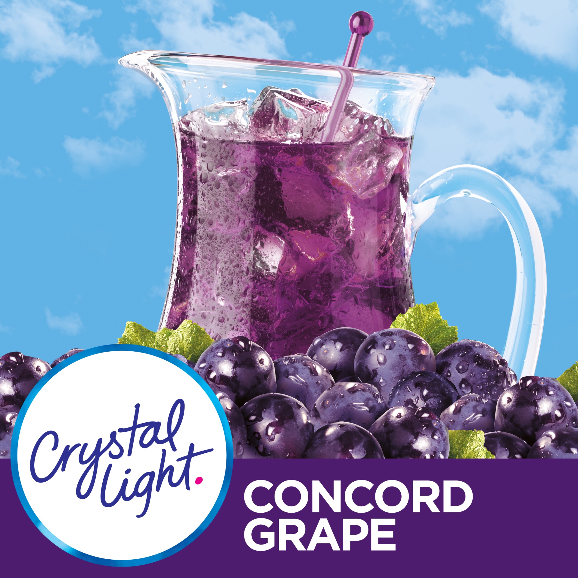 slide 6 of 11, Crystal Light Concord Grape Artificially Flavored Powdered Drink Mix Pitcher, 6 ct
