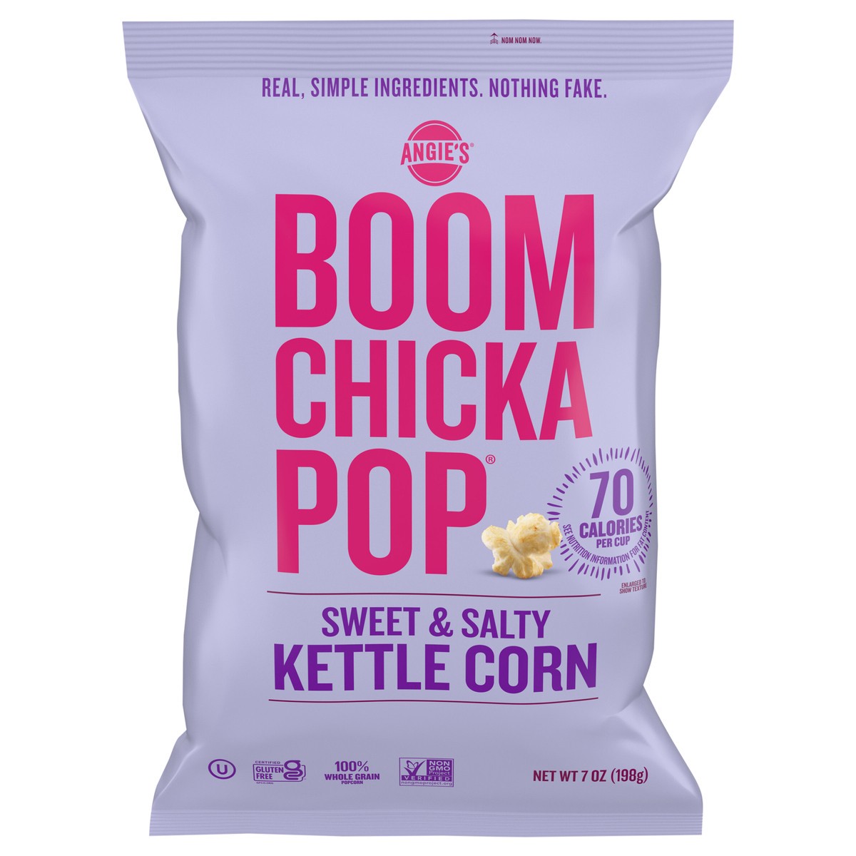 slide 1 of 5, Angie's BOOMCHICKAPOP Sweet & Salty Kettle Corn Popcorn, 7 oz., 7 oz