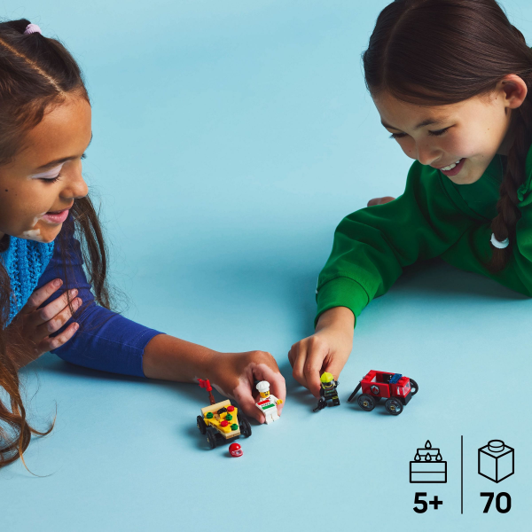 slide 20 of 21, LEGO City Pizza vs. Fire Truck Race Car Pack Building Toy 60458, 1 ct