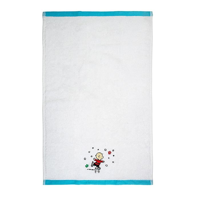 slide 1 of 1, Peanuts Hand Towel - White, 1 ct