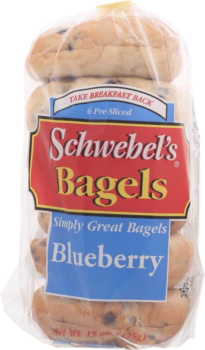slide 10 of 15, Schwebel's Blueberry Bagels 6 Each, 6 ct