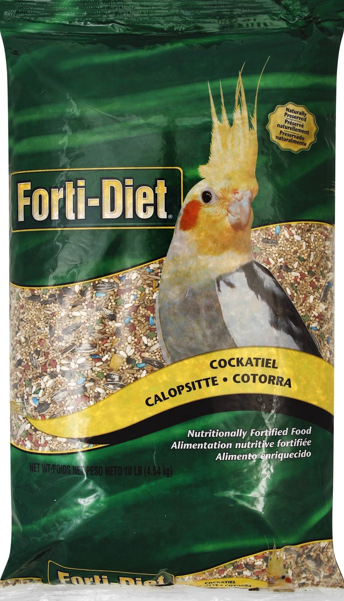 slide 5 of 5, Forti-Diet Cockatiel Food 10 lb, 10 lb
