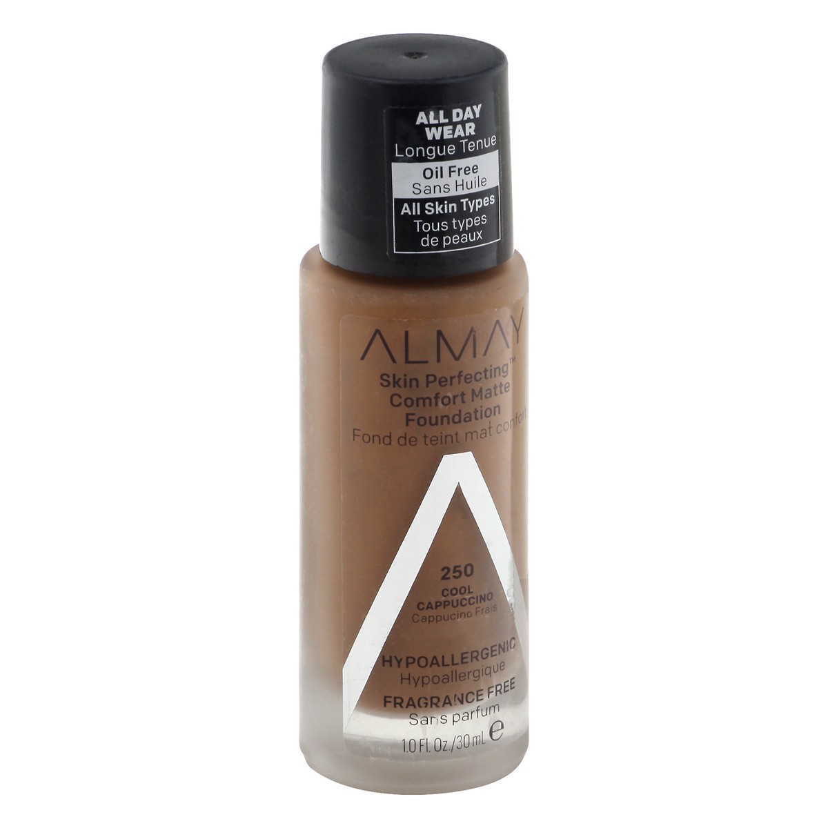 slide 8 of 9, Almay Skin Perfecting Foundation Comfort Matte Cool Cappuccino, 1 fl oz