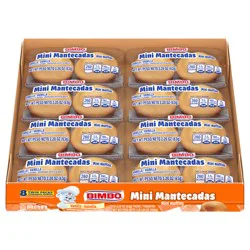 Bimbo Mini Mantecadas Vanilla (Club Pack) Mini Muffins, 8 twin packs, 17.64 oz