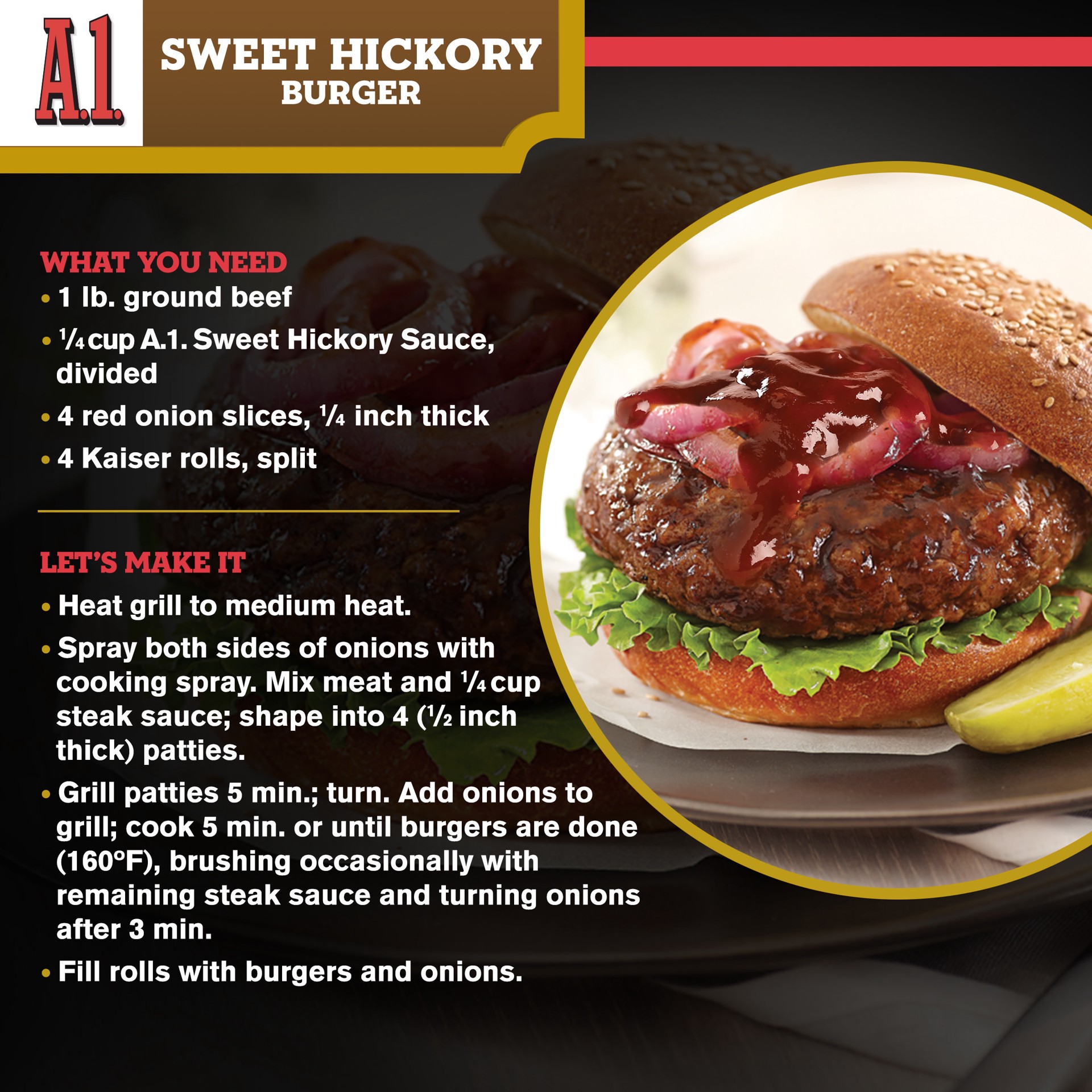 slide 5 of 5, A.1. Sweet Hickory Steak Sauce, 10 oz