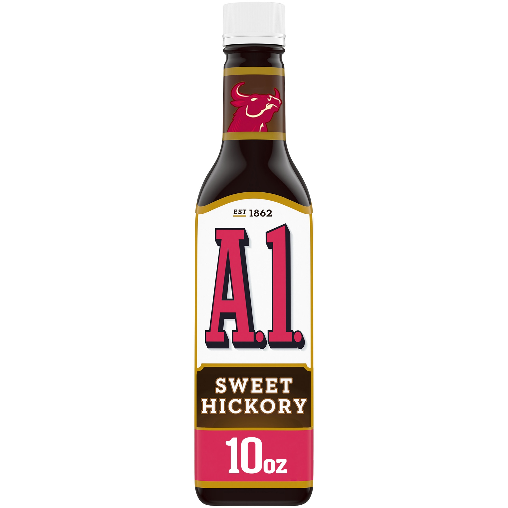 slide 1 of 1, A.1. Sweet Hickory Sauce with Bull's-Eye BBQ Sauce Bottle, 10 oz