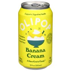 Olipop Banana Cream Soda 12 fl oz