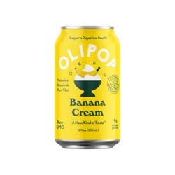 Olipop Banana cream Sparkling Soda- 12 oz
