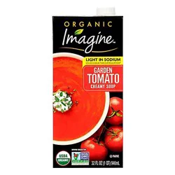 Imagine Organic Soup Creamy Garden Tomato Light In Sodium - 32 Fl. Oz.