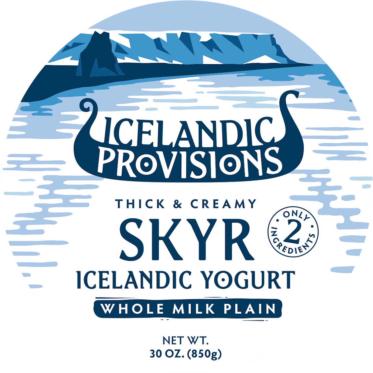 slide 2 of 9, Icelandic Provisions Plain Whole Milk Skyr 30oz, 30 oz