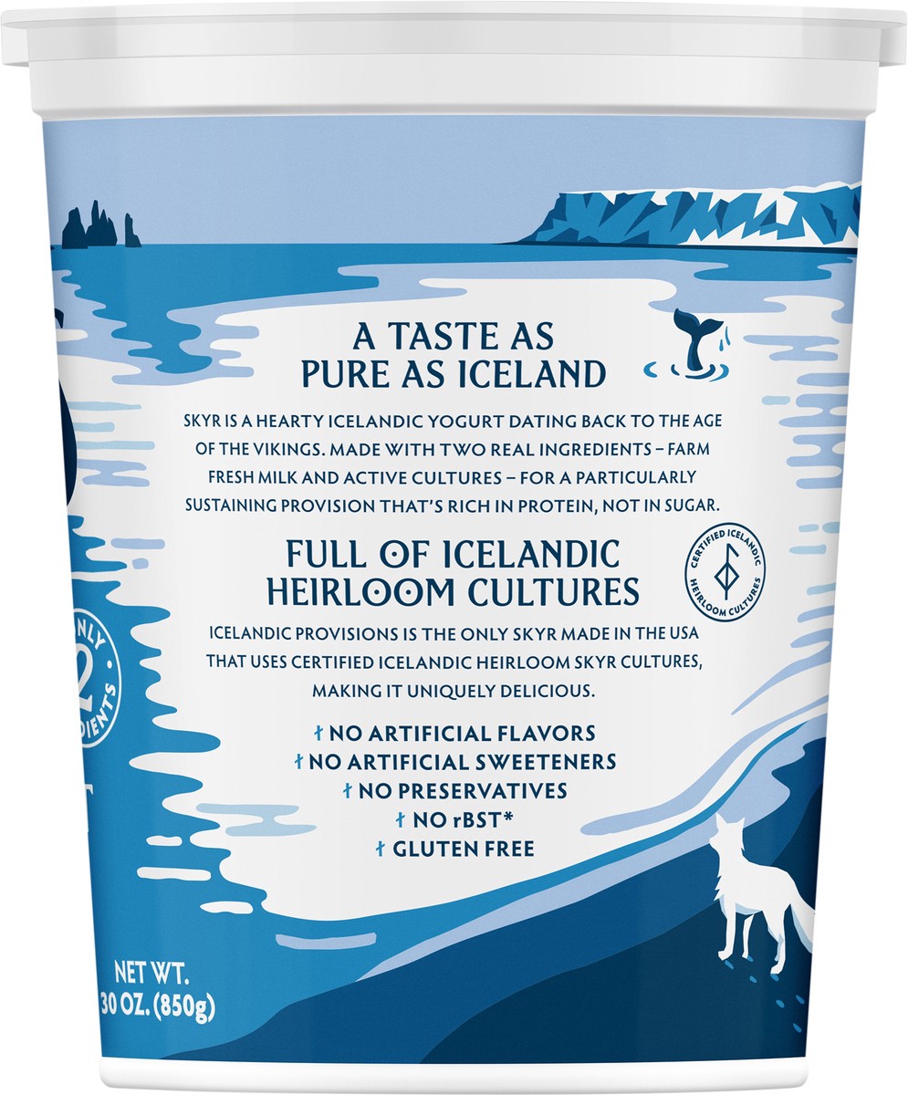 slide 3 of 9, Icelandic Provisions Plain Whole Milk Skyr 30oz, 30 oz