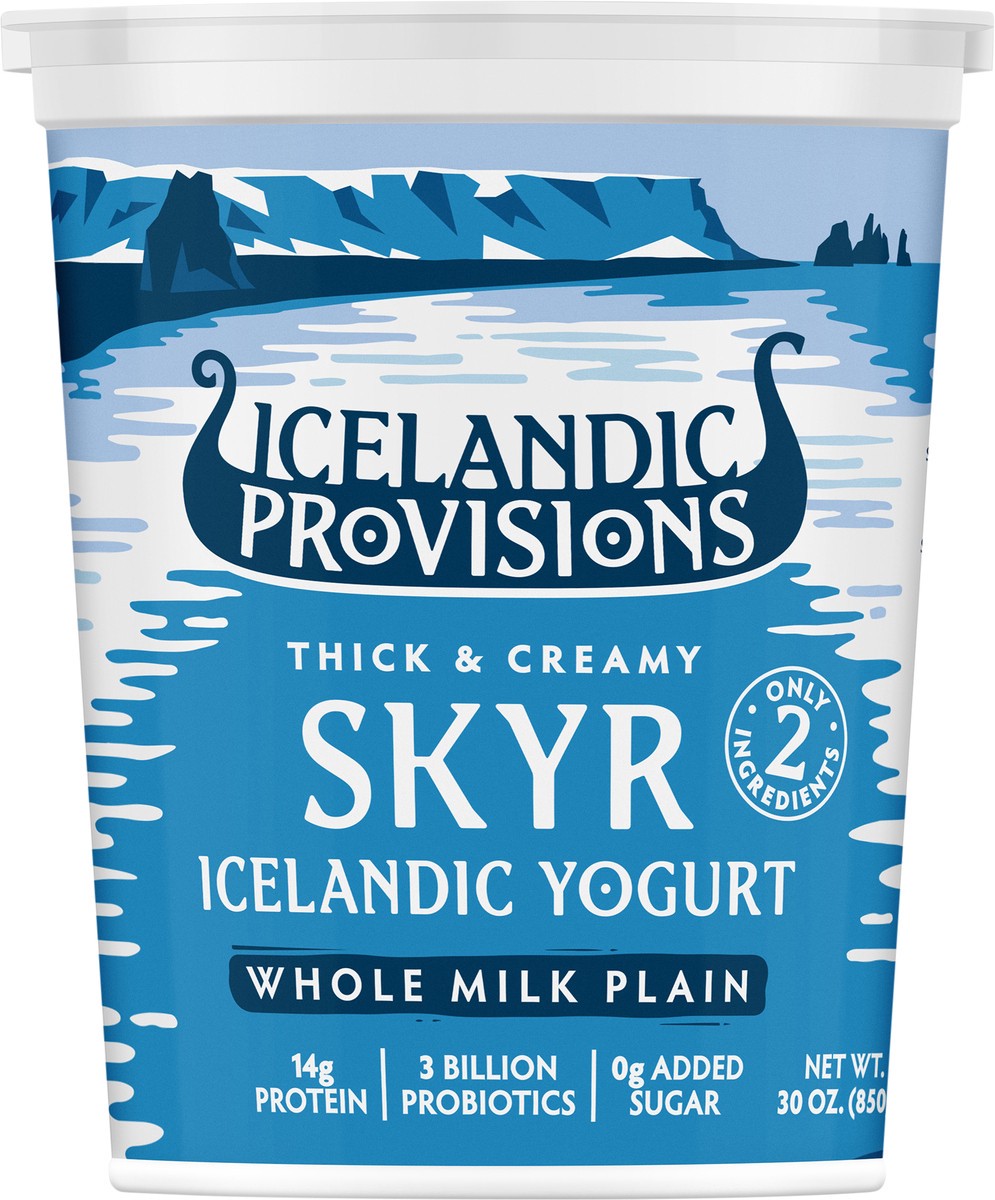 slide 8 of 9, Icelandic Provisions Plain Whole Milk Skyr 30oz, 30 oz