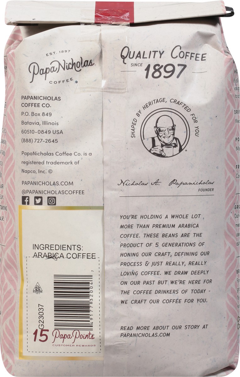 slide 9 of 9, PapaNicholas Coffee Whole Bean Medium Roast Five-Star Restaurant Coffee - 28 oz, 28 oz