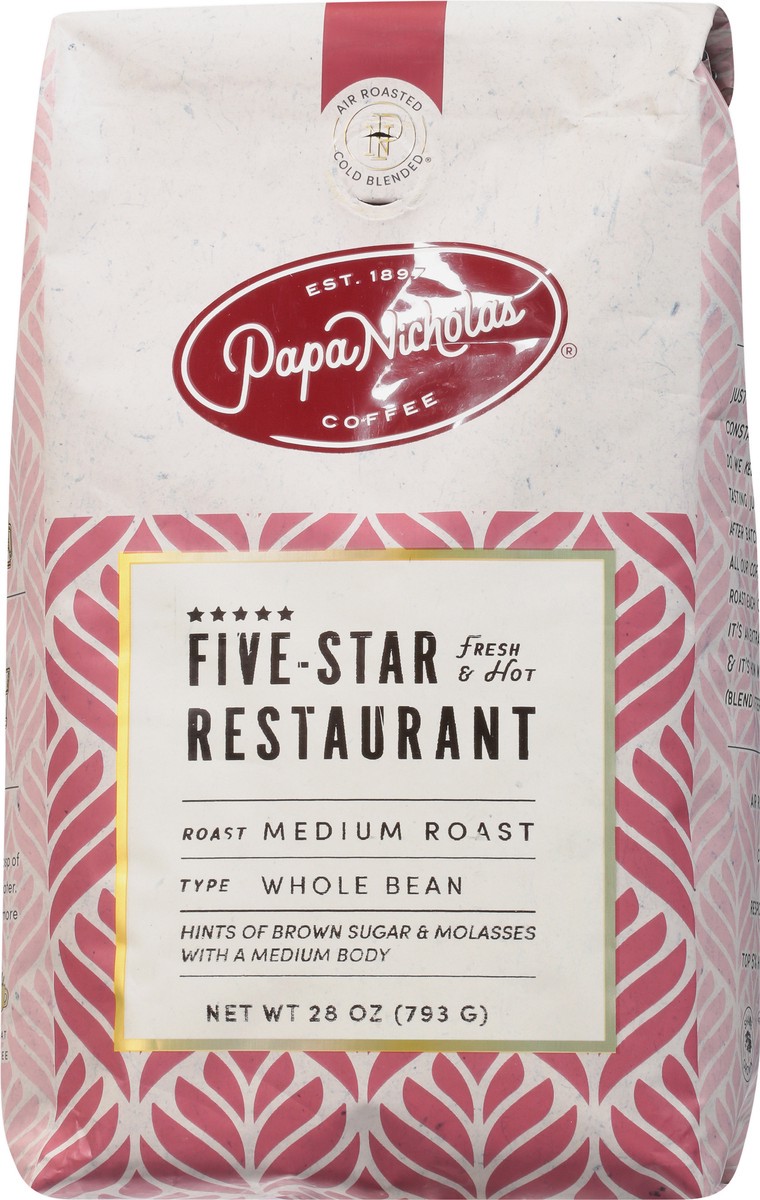 slide 7 of 9, PapaNicholas Coffee Whole Bean Medium Roast Five-Star Restaurant Coffee - 28 oz, 28 oz