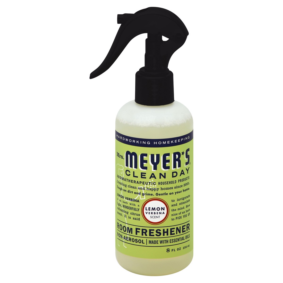 slide 7 of 7, Mrs. Meyer's Clean Day Room Freshener, Lemon Verbena Scent, 8 Ounce Non-Aerosol Spray Bottle, 8 fl oz